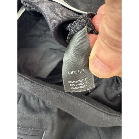 Y2K White House Black Market Work Trousers Bootcut Office Workwear Belted 2S - Picture 6 of 8